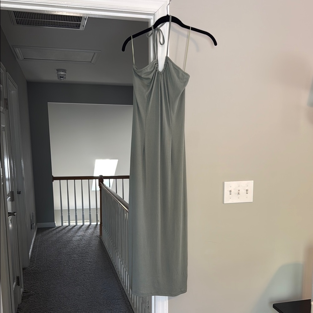 Elegant Gray Women's Dress